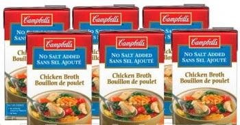 A group of campbell 's soup boxes.
