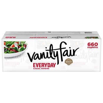 A box of vanity fair napkins