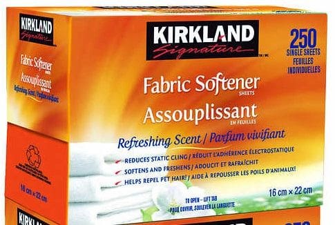 Kirkland signature fabric softener sheets 1 6 ct.
