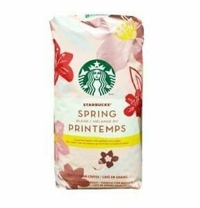 A bag of starbucks coffee is shown.