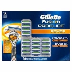 Gillette fusion proglide power razor blades, 1 6 count