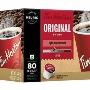 A box of tim horton 's original blend coffee.