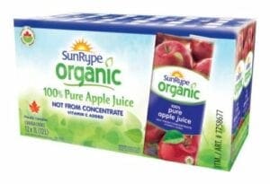 organic sugar free apple juice concentrate