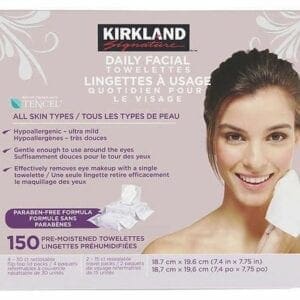 A box of kirkland facial tissues