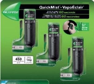 A package of four different types of vaporizers.
