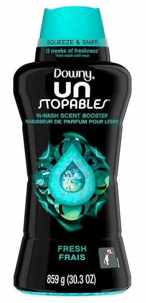 A bottle of unstopables in-wash scent booster.