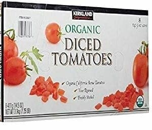 A box of tomatoes that are organic.