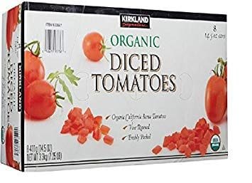 A box of tomatoes that are organic.