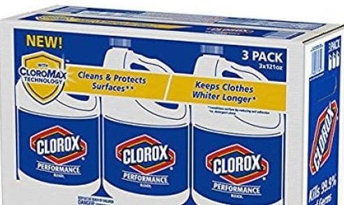A box of clorox cleaner
