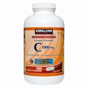 A bottle of vitamin c 1 0, 0 0 0 mg