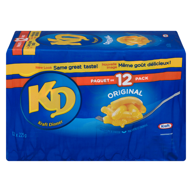Kraft Original Macaroni & Cheese, 12 Pack (12x225g) - GP2U