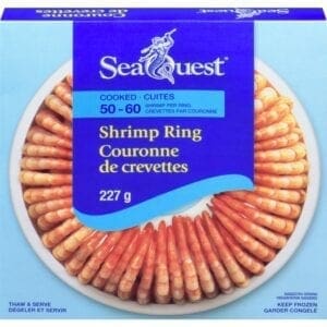 A package of shrimp ring is shown.