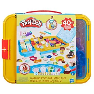 Play-Doh F7503 Super Desserts lunch box with a variety of food items.