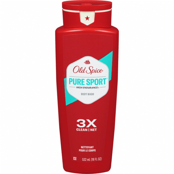 Old Spice High Endurance Pure Sport Body Wash.