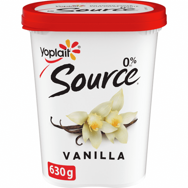 Yoplait 0% M.F. Vanilla Source Yogurt 500g.