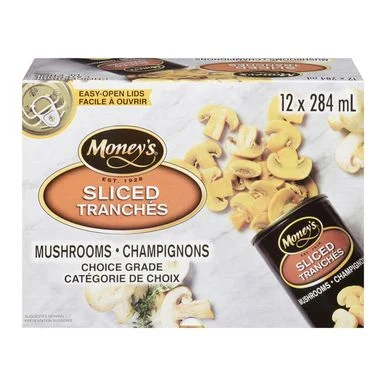 Money's sliced mushrooms, champions, 12 oz.