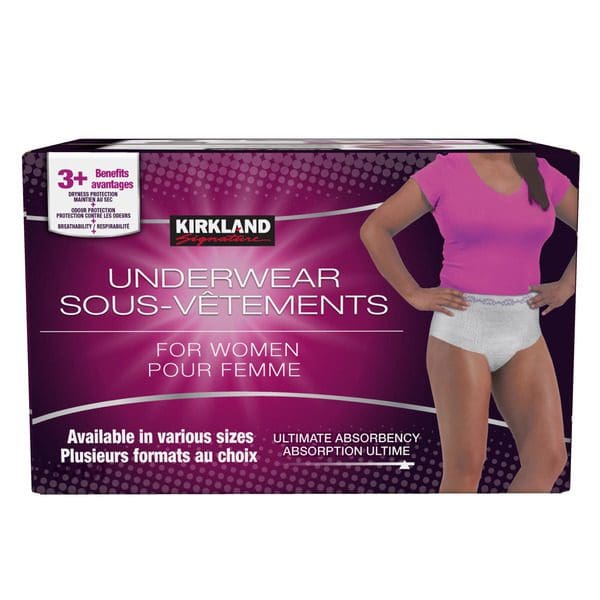 Kirkland Signature Women's Protective Underwear for women.