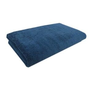 A Mainstays 27" x 50" Performance Bath Towel folded on top of a white background.