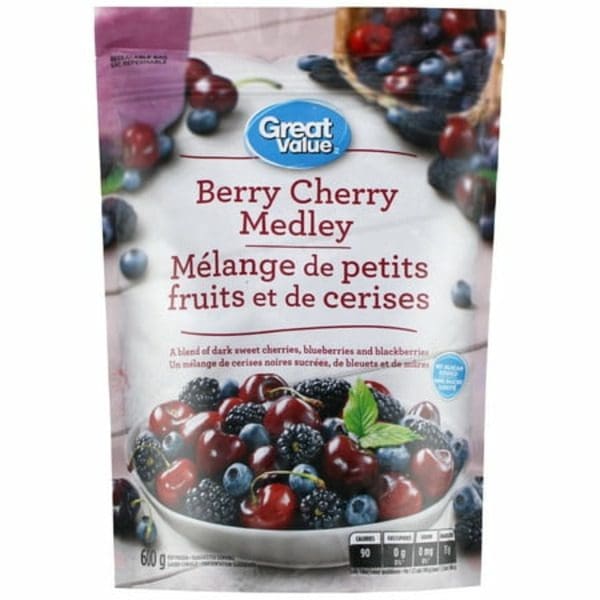 Great taste Great Value Berry Cherry Medley - 8 oz.