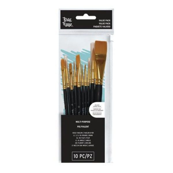 A Brea Reese Paint Brush Value Pack in a package.