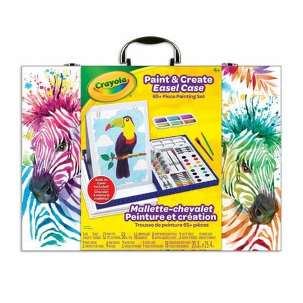 Crayola Paint & Create Easel Case Painting Set.