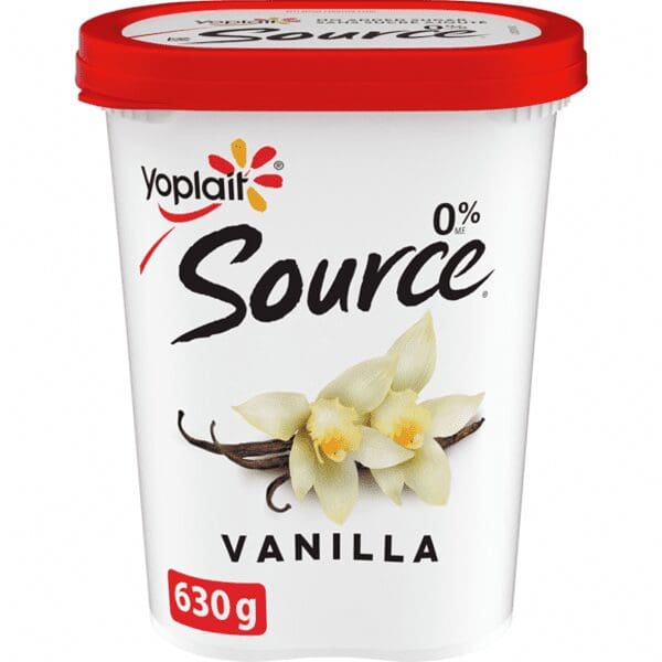 Yoplait Source vanilla yogurt, 630g