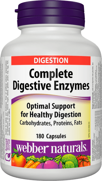 Webber Naturals Complete Digestive Enzymes 180 Capsules