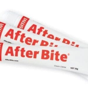 Three tubes of After Bite cream.