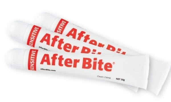 Three tubes of After Bite cream.