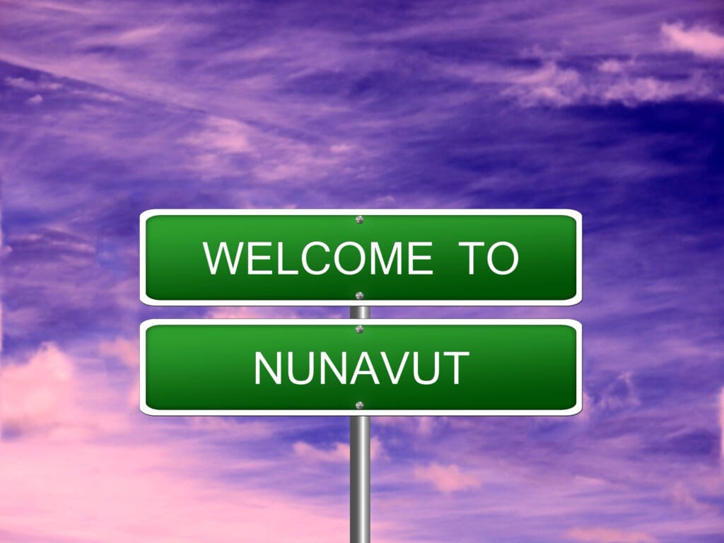 Nunavut,Territory,Welcome,Canada,Vacation,Landscape,Sign,Travel.