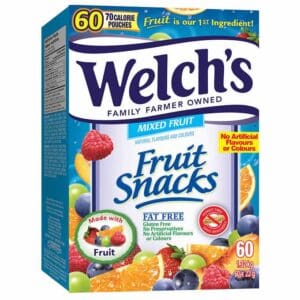 Welch's Mixed Fruit Snacks, 60 pouches.